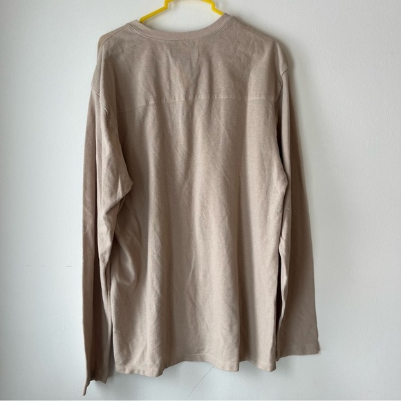 Weir Golf long sleeve waffle men’s neutral minimal activewear shirt size medium - Picture 7 of 9